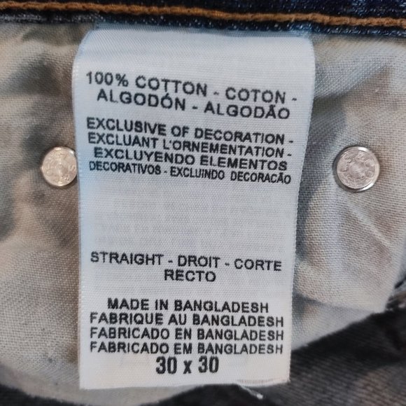 Signature by Levi Strauss straight jeans size 30x30 - Picture 7 of 7